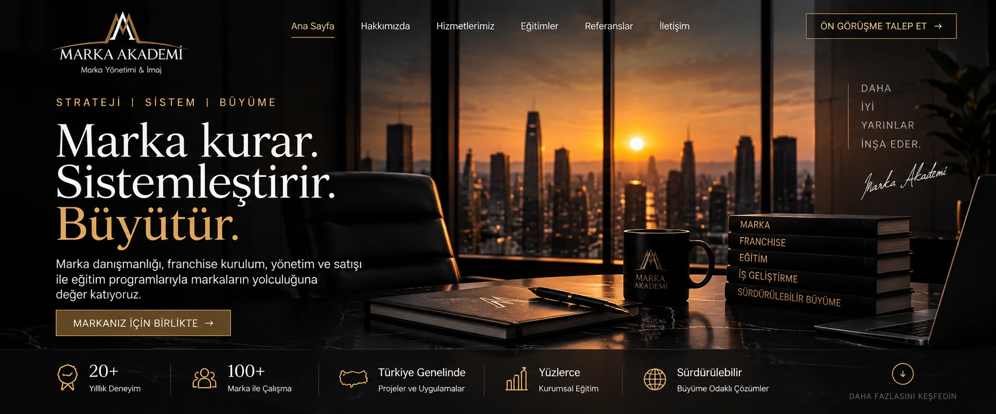 Marka Akademi; marka danışmanlığı, franchise ve eğitim alanlarında markaların büyümesine destek olur